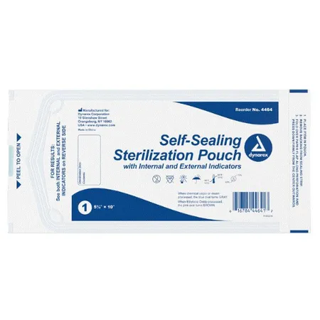Sterilization Pouch Self-sealing 5¼" x 10", 200/Box