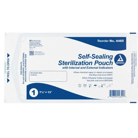 Sterilization Pouch Self-sealing   7½" x 13", 200/Bx
