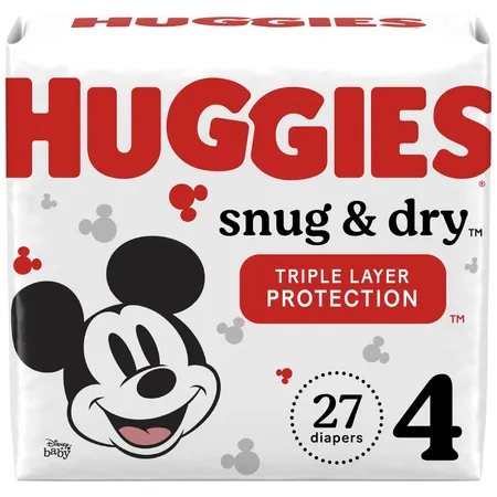 Diapers Huggies Snug & Dry Size 4 27/Pk , 4/Cs