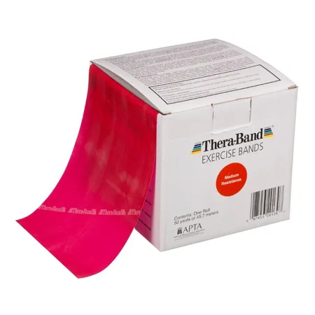 Band, Resistance Therband Red, Med, 50 Yd, 4/Cs