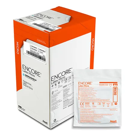 Glove Surgical Encore Latex Sterile PF Natural, 50 Pr/Bx