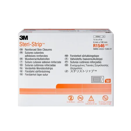 Skin Closure Adhesive Reinforced 1/4" x 4", 50/Bx