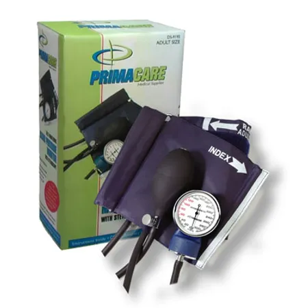 Blood Pressure Cuff with Stethoscope Black, 1/Box