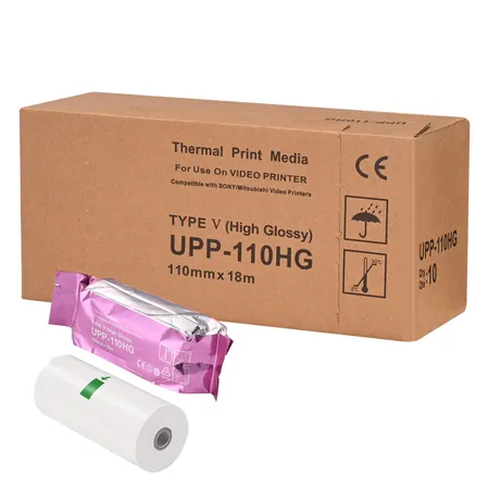 Thermal Paper High Gloss 110 mm Black & White, Roll