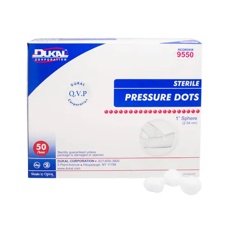 Pressure Dot 1" Sterile 2's 50/Bx, 10/Cs