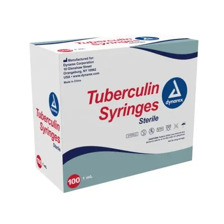 TB Syringe 1 mL 25G x 5/8", 100/Bx