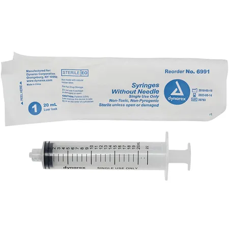 Syringe 20 mL LL, 50/Bx