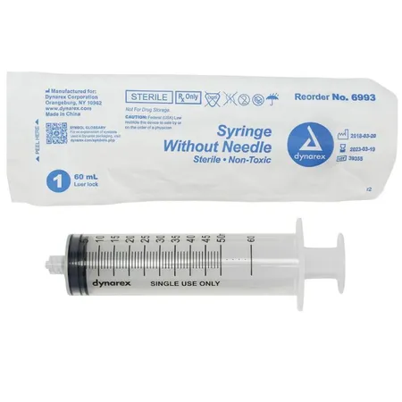 Syringe 60 mL LL, 25/Bx