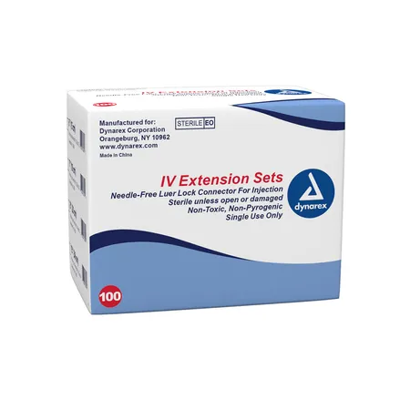 IV Extension Set, Needle Free LL Connect, 6", 100/Bx
