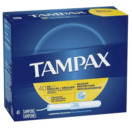 Tampax Regular, 40/Box