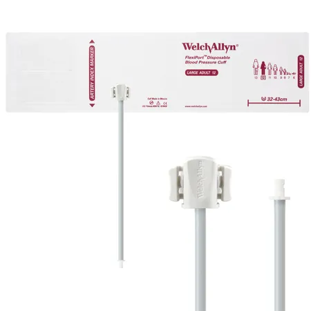 FlexiPort Disposable BP Cuffs w/ 1 Tube & Connector, Pack/20