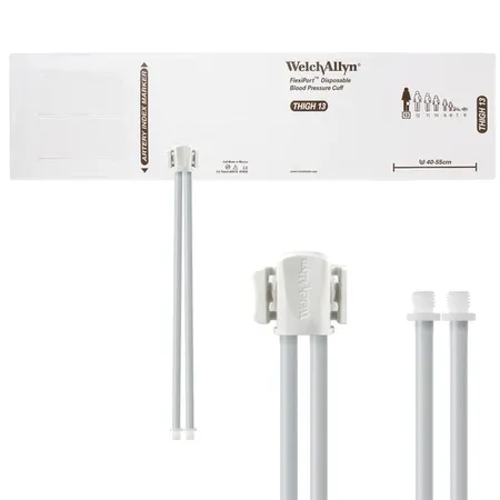 FlexiPort Disposable BP Cuffs w 2 Tubes & Connector, Pack/20