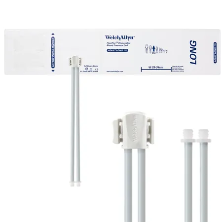 FlexiPort Disposable BP Cuffs w 2 Tubes & Connector, Pack/20