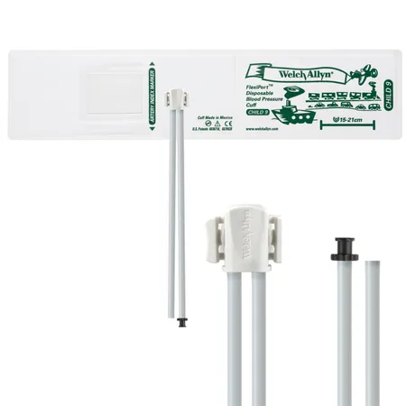FlexiPort Disposable BP Cuffs w 2 Tubes & Connector, Pack/20