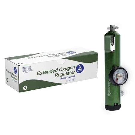 Oxygen Regulator CGA870 Extended 0-8 LPM DISS Outlet, Ea