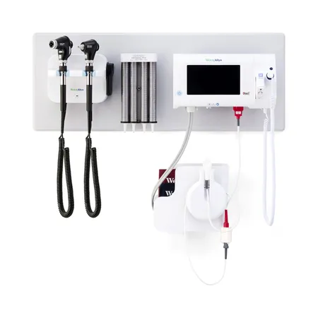Wall Transformer Green Series™ 777 Welch Allyn Green Series 777 Integrated Wall System for Connex® Spot Monitor (CSM) or Spot Vital Signs 4400 Device (Spot) with PanOptic Plus LED Ophthalmoscope, MacroView Plus LED Otoscope for iExaminer, Ear Specula
