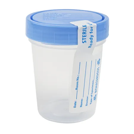 Specimen Container Sterile 4 oz Individually Bagged, 100/Cs