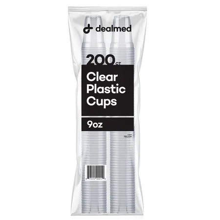 Cup Plastic 9 oz Clear, 200/Pk