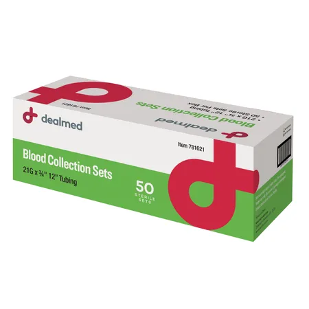 Blood Collection Set 21G x ¾" 12" Tubing, 50/Bx