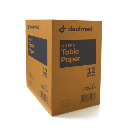 Table Paper Crepe 14" x 125' White, 12/Case