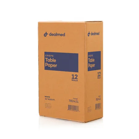 Table Paper Crepe 21" x 125' White, 12/Cs