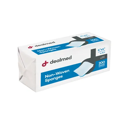 Gauze Sponge N/S Non-Woven 4" x 4" 4-Ply, 200/Box