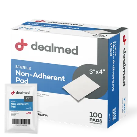 Gauze Pad Sterile Non-Adherent 3" x 4", 100/Box