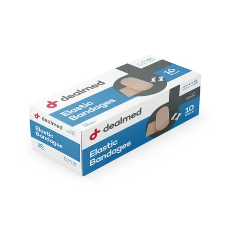 Elastic Bandage Clip Closure N/S 4" x 4.5 yds, 10/Box