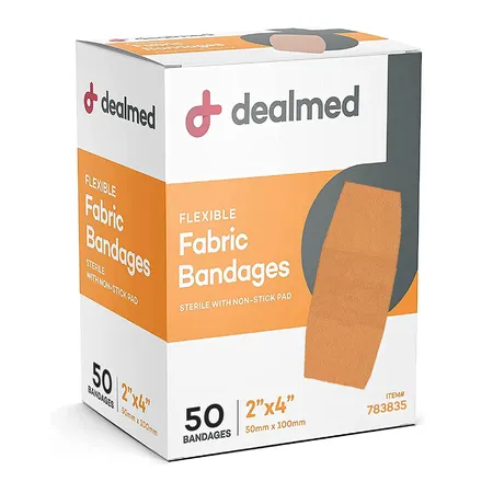 Bandage Adhesive Fabric 2" x 4", 50/Box