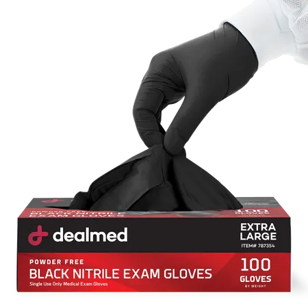 Dealmed Nitrile Medical Grade Exam Gloves SMALL 2000/CASE x 2 (4000 gloves) outlet