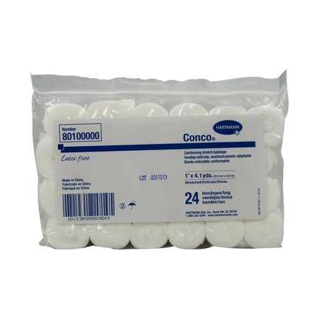 Conforming Stretch Bandage Conco N/S LF 1" x 4.1 yds, 24/Bg