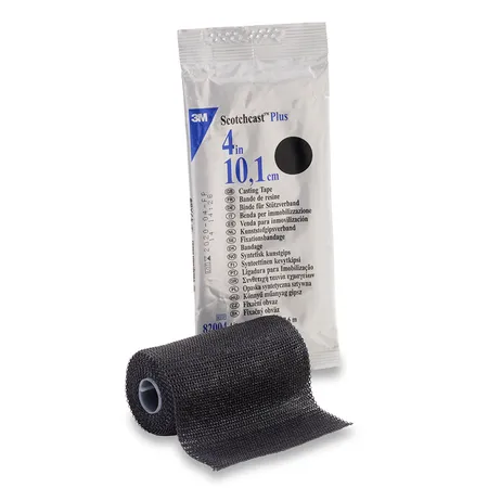 Casting Tape 4" x 4 yds Black, 10/Bx