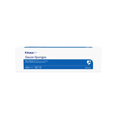 Gauze Sponge, 2" x 2", Non-Sterile, 12-Ply, 200/bg