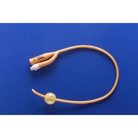 Foley Catheter Gold 5 cc Balloon Silicone Coated, Ea