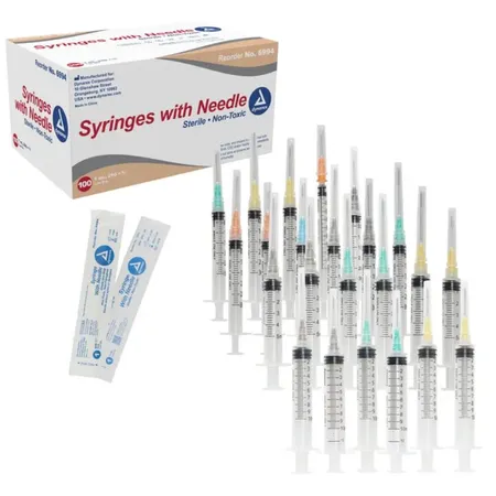 Syringe 3 mL 25G x ⅝", 100/Bx