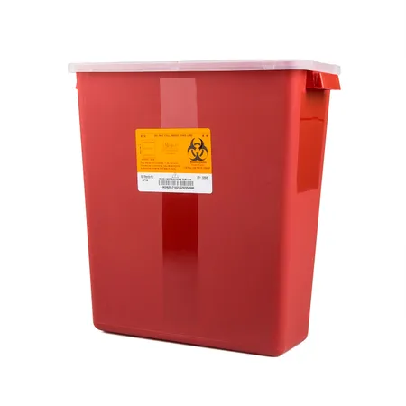 Sharps Container 3 Gal Tortuous Path Red, Ea