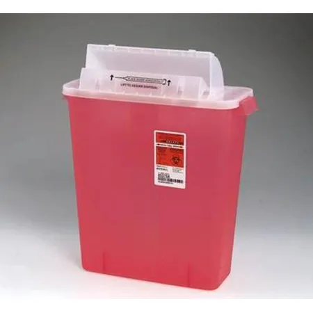Sharps Container 3 Gal Counter Balanced Lid Transparent Red, Ea - 3 Gal ...