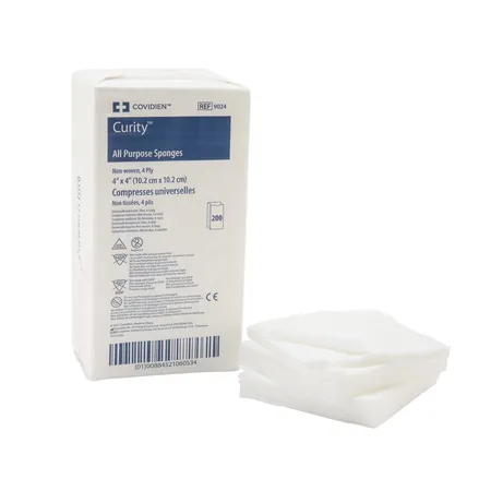 Sponge All Purpose N/S 4" x 4" 4-Ply Non-Woven, 200/Bg