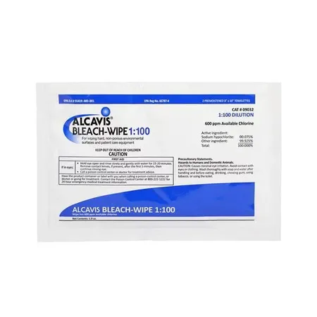 Wipe Bleach 1:100 2's, 50/Bx
