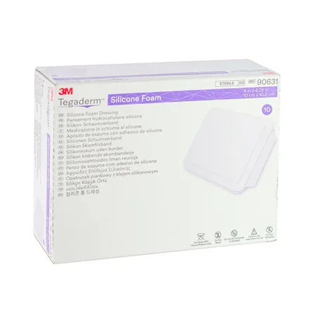 Dressing Tegaderm Silicon Foam Boarder 3" x 3" 10/Bx, 6/Cs