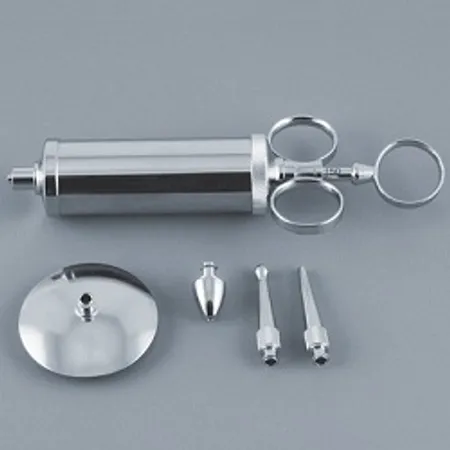 4 oz. Pomeroy Ear Syringe Luer Lock, Chrome Plated Complete