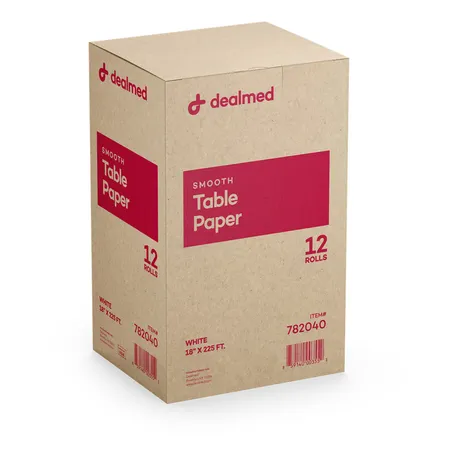 Table Paper Smooth 18" x 225' White, 12/Case