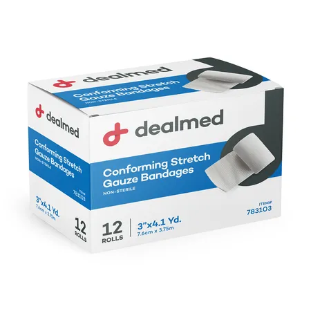 Conforming Stretch Gauze Bandage N/S 3" x 4.1 yds, 12/Box