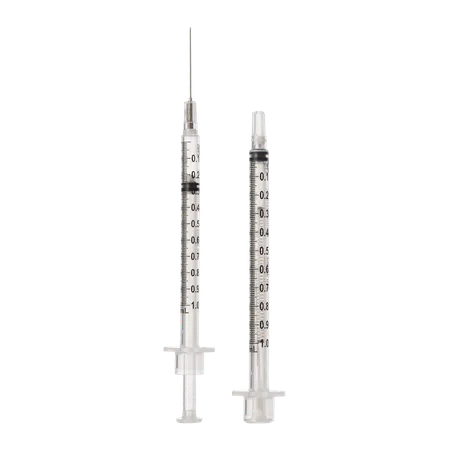 Syringe Safety 1 mL 25G x 1" Retractable Hypodermic Needle, 100/Bx
