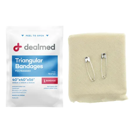 Bandage Triangular Cotton 40" x 40" x 56", 12/Box