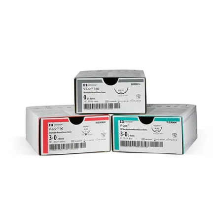V-Loc 90 Suture, Premium Reverse Cutting, Size 4-0, 18", Undyed, Needle P-12, 1 dz/bx