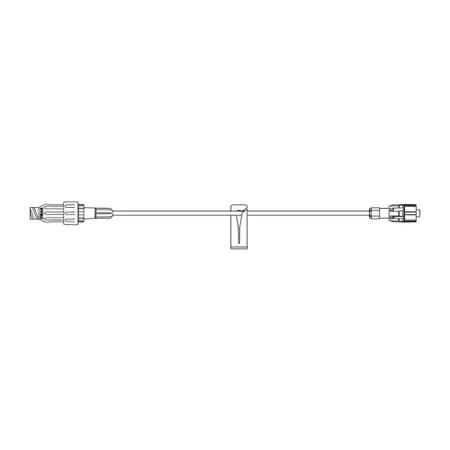 IV Extension Set, Smallbore, 8" Spin Luer Lock, 100/Cs