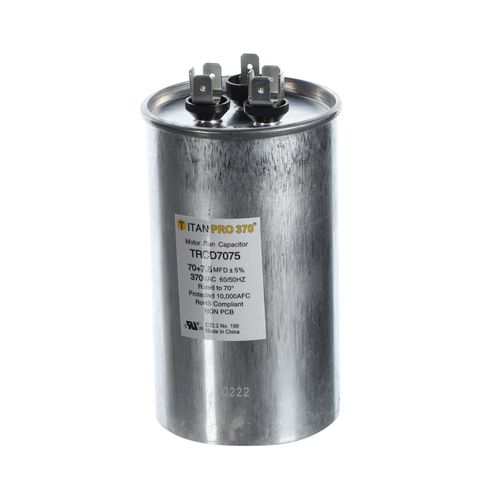 70+7.5 MFD 370V ROUND - Packard