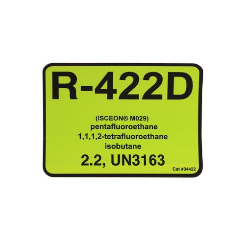 Label,Refrg.ID,R-422D,Pk of 10
