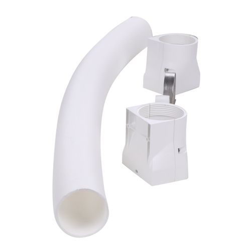 SPDCHN, 4in. Flex Hose Kit-Wht